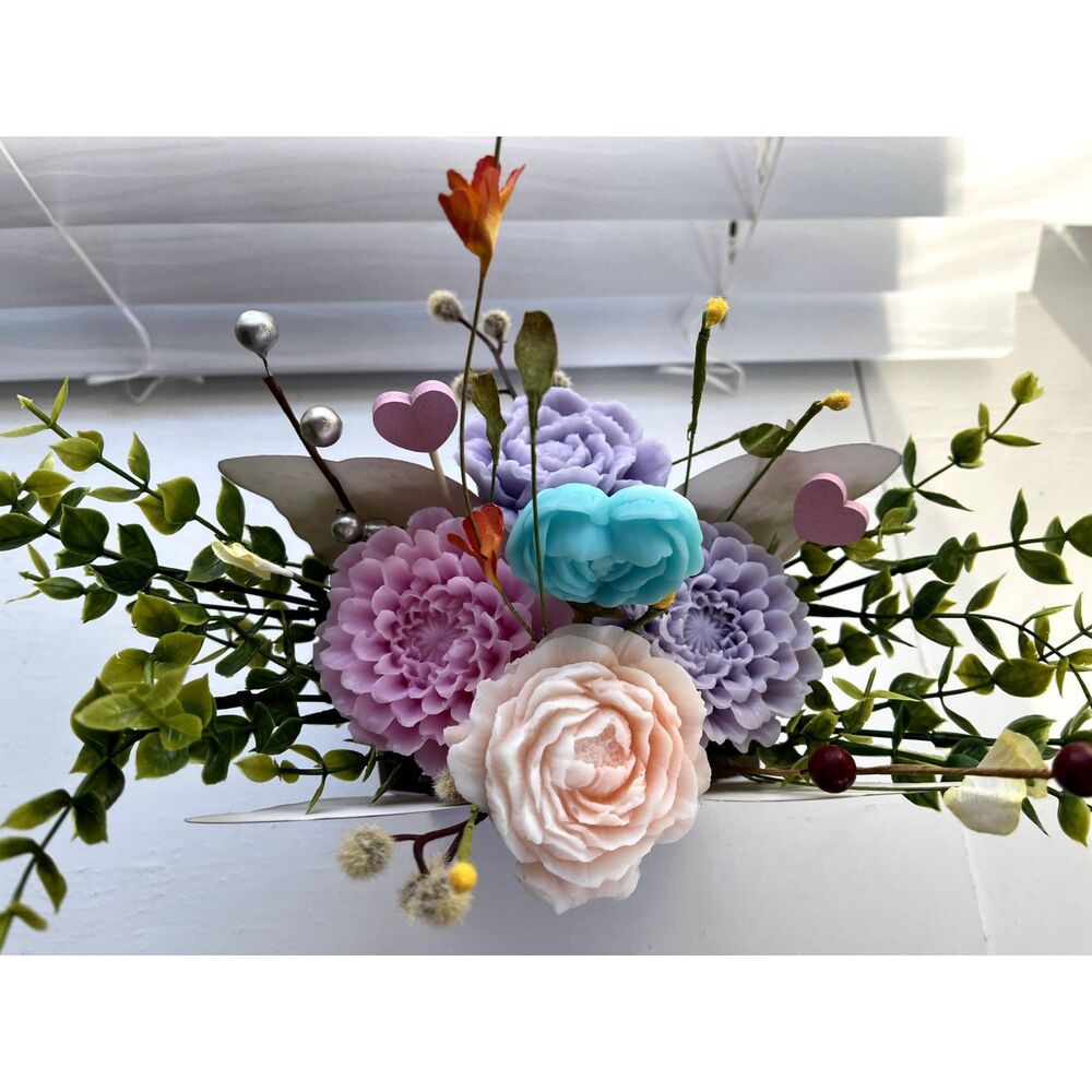 Handmade Goat's Milk Soap Flower Bouquet/Birthday/Mother’s Day/Easter/Spring